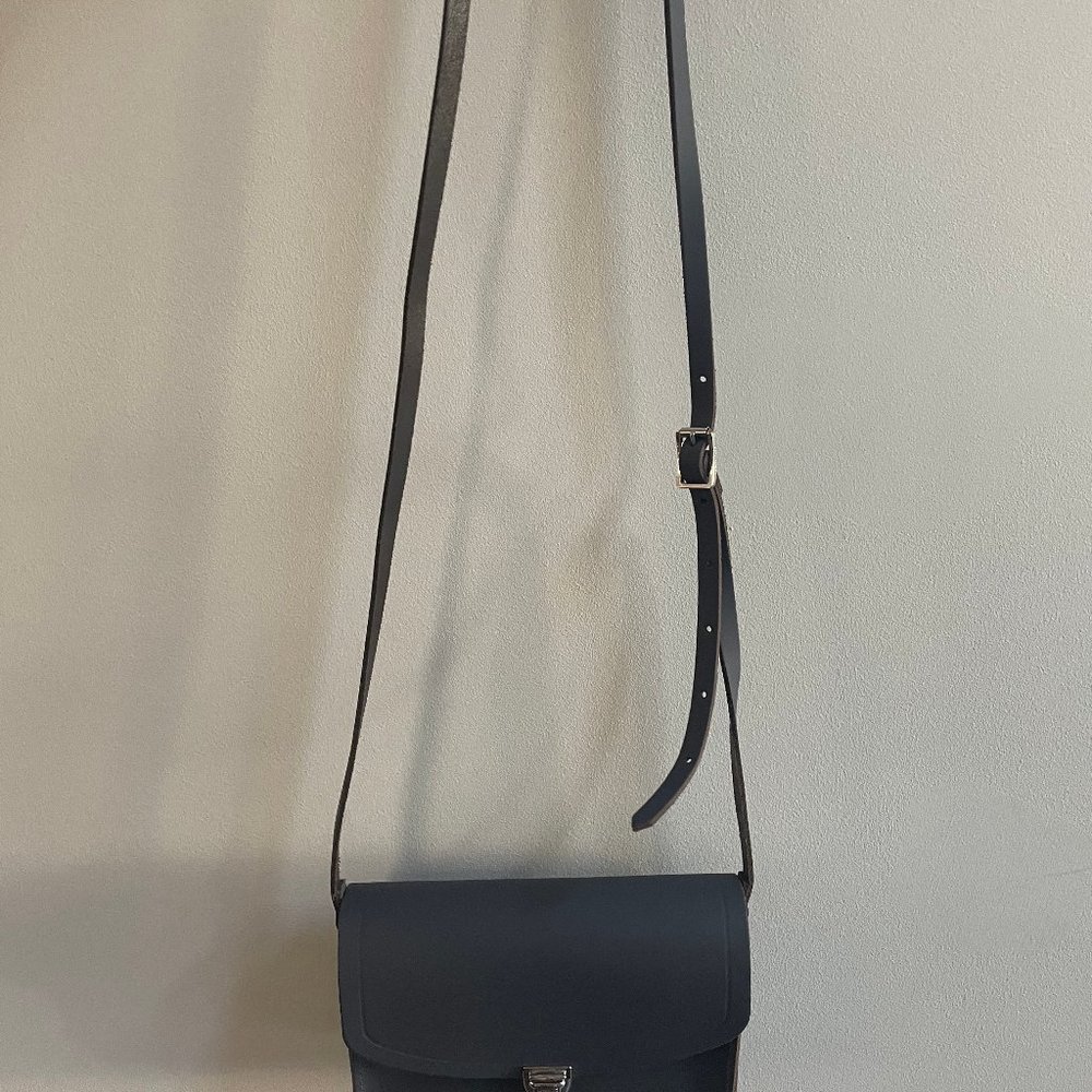 The Cambridge Satchel Company dark grey leather crossbody bag